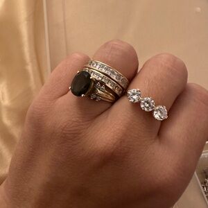 Elegant Gold Ring Set